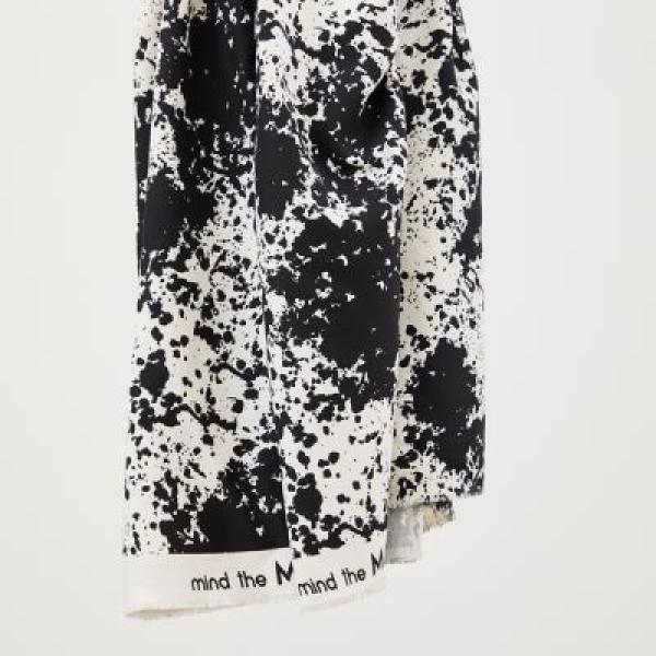 mind the Maker - ECOVERO™ Viskose - Leia Crepe - Shadow Splash - Creamy White